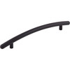 Top Knobs, Nouveau, Curved Bar, 6 5/16" (160mm) Curved Pull, Flat Black - alt view