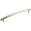 Top Knobs, Nouveau, Curved Bar, 12" (305mm) Appliance Pull, Brushed Satin Nickel - alt view