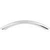 Top Knobs, Nouveau, Bow, 3 3/4" (96mm) Curved Pull, Polished Chrome