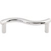 Top Knobs, Nouveau, Spiral, 3" Straight Pull, Polished Chrome