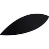Top Knobs, Nouveau, 2 1/2" (64mm) Eyebrow Cup Pull, Flat Black - alt view
