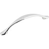 Top Knobs, Nouveau, Hartford, 3 3/4" (96mm) Curved Pull, Polished Chrome - alt view