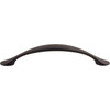 Top Knobs, Nouveau, Hartford, 5 1/16" (128mm) Curved Pull, Flat Black