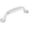Top Knobs, Nouveau II, Trunk, 3 3/4" (96mm) Straight Pull, Polished Chrome - alt view
