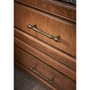 Top Knobs, Somerset, 7" Finial Appliance Pull, Patina Black - installed