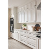 Top Knobs, Grace, Kent, 5 1/16" (128mm) Straight Pull, Flat Black - installed