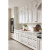 Top Knobs, Grace, Kent, 7 9/16" (192mm) Straight Pull, Ash Gray - installed