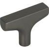 Top Knobs, Grace, Riverside, 2" T- Knob, Ash Gray - alt view