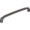 Top Knobs, Grace, Pomander, 6 5/16" (160mm) Curved Pull, Ash Gray - alt view