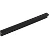 Top Knobs, Grace, Minetta, 7 9/16" (192mm) Tab Pull, Flat Black - alt view