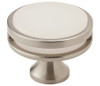 Amerock, Oberon, 1 3/8" (35mm) Round Knob, Satin Nickel / Frost