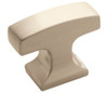 Amerock, Westerly, 1 5/16" (33mm) Length Rectangle Knob, Satin Nickel