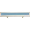 Atlas Homewares, Spa, 3" Bar Pull, Blue with Brushed Nickel