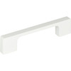 Atlas Homewares, Thin Square, 3 3/4" (96mm) Square Ended Pull, High White Gloss - alt view 1