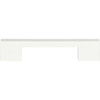 Atlas Homewares, Thin Square, 5 1/16" (128mm) Square Ended Pull, High White Gloss