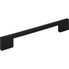 Atlas Homewares, Thin Square, 7 9/16" (192mm) Square Ended Pull, Matte Black - alt view 1