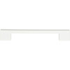 Atlas Homewares, Thin Square, 7 9/16" (192mm) Square Ended Pull, High White Gloss