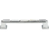 Atlas Homewares, Legacy Crystal, 5 1/16" (128mm) Crystal Straight Pull, Polished Chrome