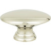 Atlas Homewares, Successi, 1 1/2" Oval Knob, Polished Nickel