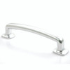 Rusticware, 4" Arched Curved Pull, Chrome