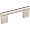 Elements, Knox, 3 3/4" (96mm) Straight Pull, Satin Nickel