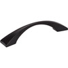 Elements, Glendale, 3 3/4" (96mm) Curved Pull, Matte Black