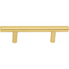 Elements, Naples, 3", 5 3/8" Total Length Bar Pull, Brushed Gold - alternate view 1