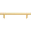 Elements, Naples, 5 1/16" (128mm), 6 15/16" Total Length Bar Pull, Brushed Gold - alternate view 1