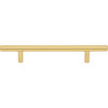 Elements, Naples, 5 1/16" (128mm), 8 1/8" Total Length Bar Pull, Brushed Gold - alternate view 1