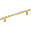 Elements, Naples, 6 5/16" (160mm), 8 11/16" Total Length Bar Pull, Brushed Gold