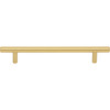 Elements, Naples, 6 5/16" (160mm), 8 11/16" Total Length Bar Pull, Brushed Gold - alternate view 1
