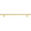 Elements, Naples, 10 1/16" (256mm), 13 1/4" Total Length Bar Pull, Brushed Gold - alternate view 1