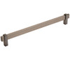 Amerock, Mulino, 10 1/16" (256mm) Bar Pull, Black Brushed Nickel/Black Nickel