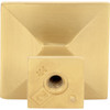 Jeffrey Alexander, Roman, 1 1/4" Square Knob, Brushed Gold - alternate view 4