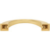 Jeffrey Alexander, Roman, 3 3/4" (96mm) Curved Pull, Brushed Gold - alternate view 4