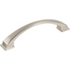 Jeffrey Alexander, Roman, 5 1/16" (128mm) Curved Pull, Satin Nickel