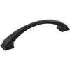 Jeffrey Alexander, Roman, 5 1/16" (128mm) Curved Pull, Matte Black