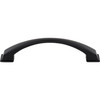 Jeffrey Alexander, Roman, 5 1/16" (128mm) Curved Pull, Matte Black - alternate view 1