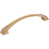 Jeffrey Alexander, Roman, 6 5/16" (160mm) Curved Pull, Satin Bronze