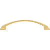 Jeffrey Alexander, Roman, 6 5/16" (160mm) Curved Pull, Brushed Gold - alternate view 3