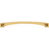 Jeffrey Alexander, Roman, 8 13/16" (224mm) Curved Pull, Brushed Gold - alternate view 4