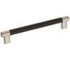 Amerock, Esquire, 8" Bar Pull, Satin Nickel / Oil Rubbed Bronze