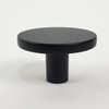 Century, Round, 1 5/8" Round Knob, Matte Black