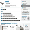 Amerock, London, 6 5/16" (160mm) Bar Pull, Black Chrome / Polished Chrome - collection