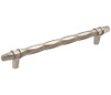 Amerock, London, 8" Bar Pull, Satin Nickel / Polished Chrome