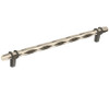 Amerock, London, 10 1/16" (256mm) Bar Pull, Black Bronze / Polished Nickel