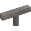 Jeffrey Alexander, Dominique, 2 1/4" Pull Knob, Brushed Pewter