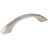 Jeffrey Alexander, Philip, 3 3/4" (96mm) Curved Pull, Satin Nickel