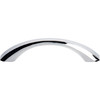 Jeffrey Alexander, Wheeler, 3 3/4" (96mm) Curved Pull, Polished Chrome - alternate view 1