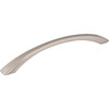 Jeffrey Alexander, Wheeler, 6 5/16" (160mm) Curved Pull, Satin Nickel